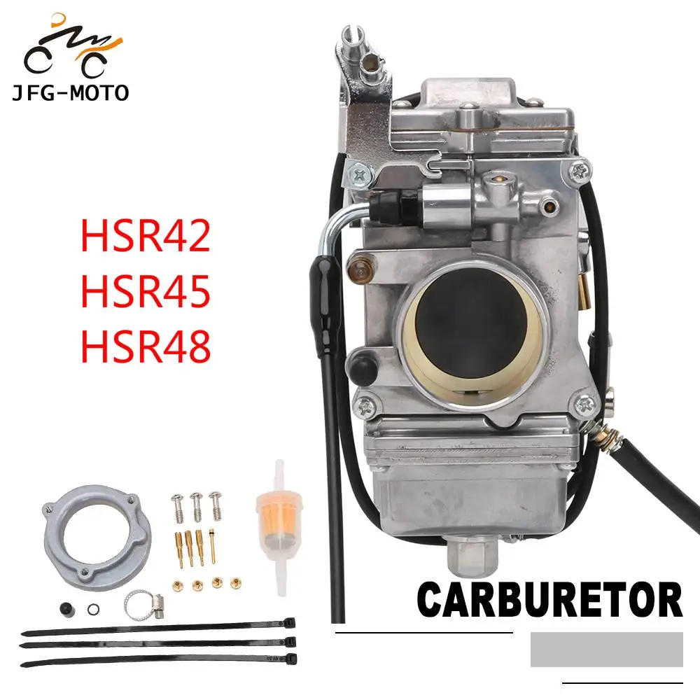 Карбюратор HSR42 HSR45 HSR48 42 45 48 мм карбюратор Mikuni для Harley EVO Twin Cam 4T