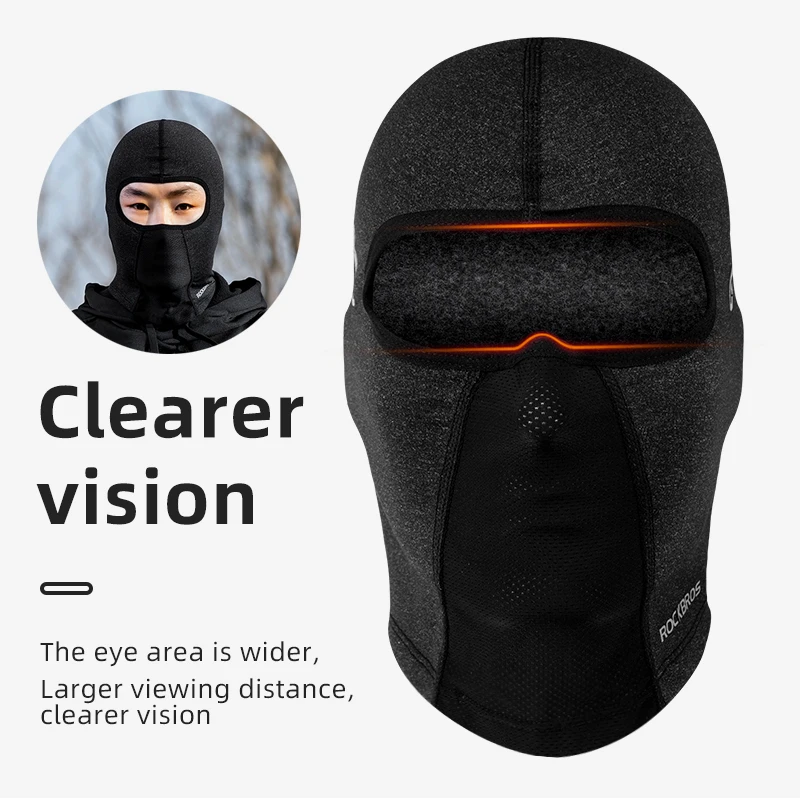 ROCKBROS Bicycle Face Mask Warm Mouth Brethable Road MTB Cycling Fleece Elastic Men Women Running Hiking Bike Windproof Hat | Спорт и