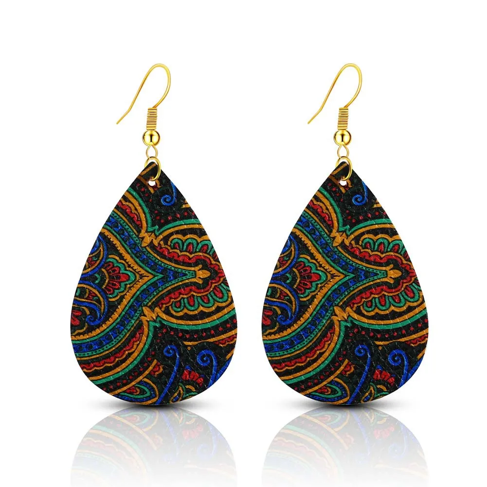 Женские серьги капли из искусственной кожи для женщин вечерние ринки свадьбы