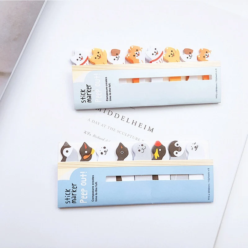 Kawaii блокнот для заметок креативный милый кот панда Липкие заметки индекс