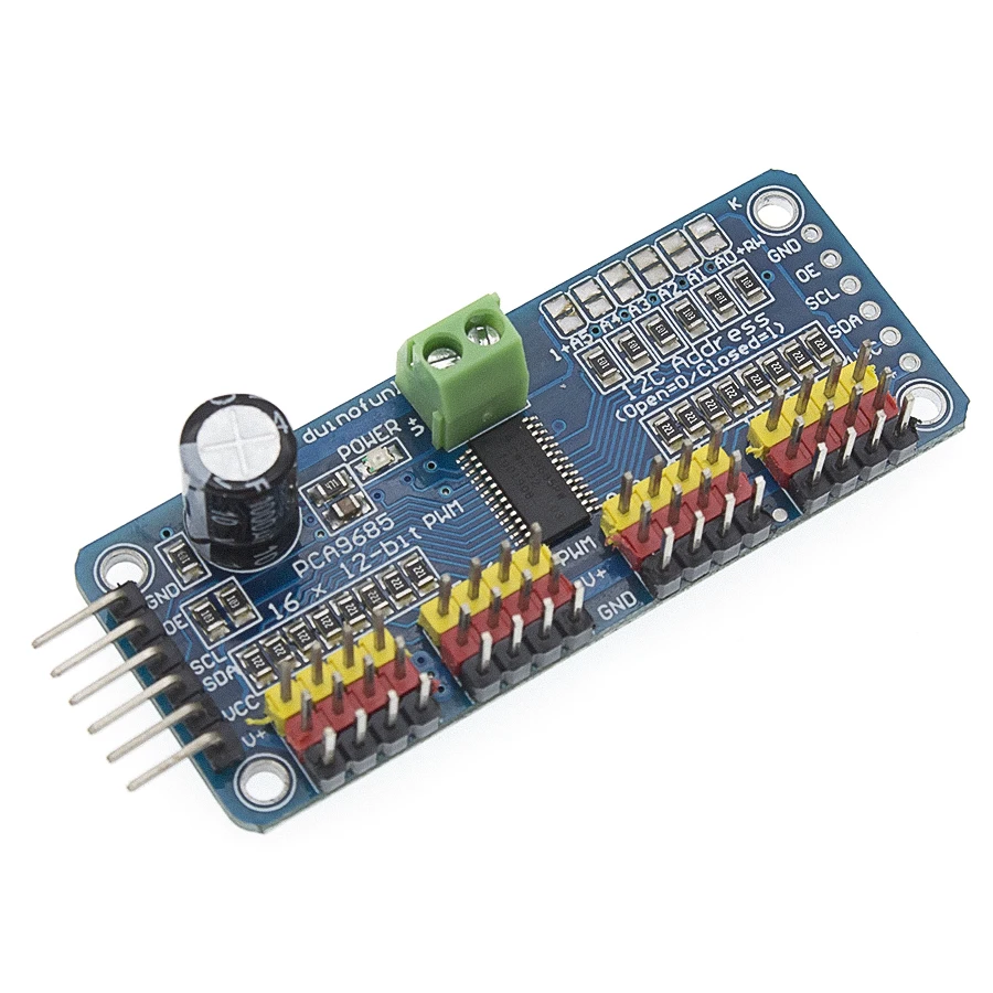 Tenstar Robot 16-канальный видеорегистратор 12-битная ШИМ/Servo Driver-I2C интерфейс PCA9685 модуль