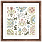 Наборы для вышивки крестиком Котенок, простой узор, ткань аида, 18 карат, 14 карат, 11 карат, белая холщовая хлопковая нить для вышивки