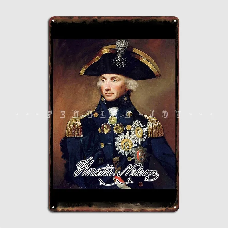 

Nelson. Horatio Nelson. 1st Viscount Nelson Metal Sign Club Mural Funny Wall Plaque Tin Sign Poster