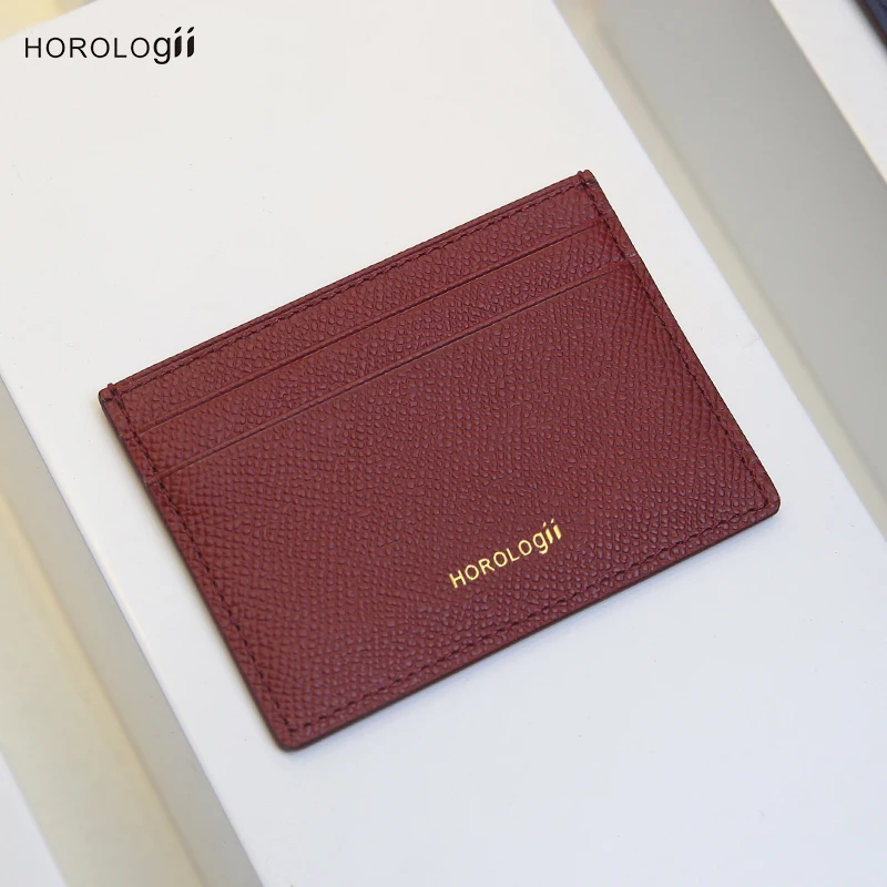 Horologii монограмма Бордовая кожа для карты Холдер чехол для iphone XS MAX 11 Pro Max набор для подарка Прямая поставка