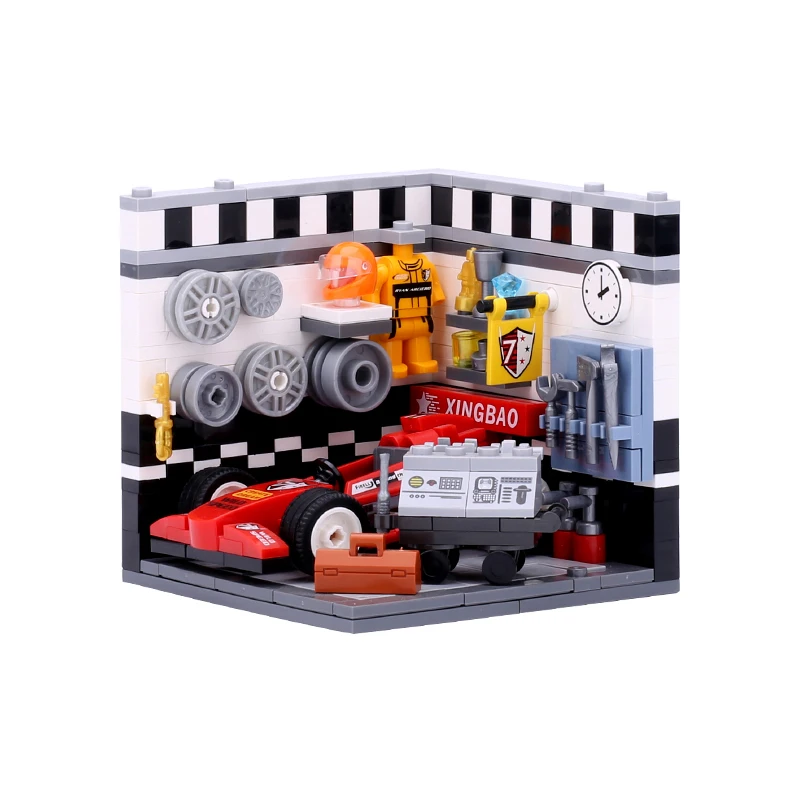 XINGBAO City Room Building Blocks Living House Bricks Occupation Educational Toys with Figure blocks toys Driver Scientis | Игрушки и