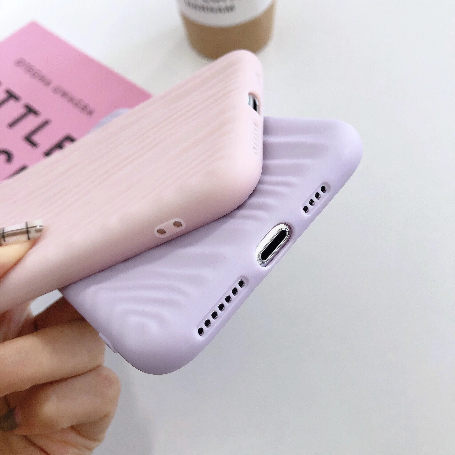 Чехол для телефона iPhone 11 Pro Max X XS XR карамельный цвет силиконовый мягкий зыбучий