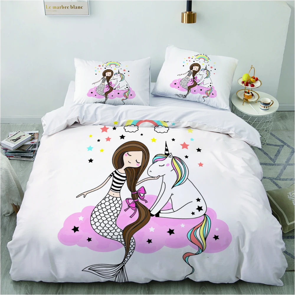 Детские Постельное белье для детей детская одежда с рисунком из мультфильма