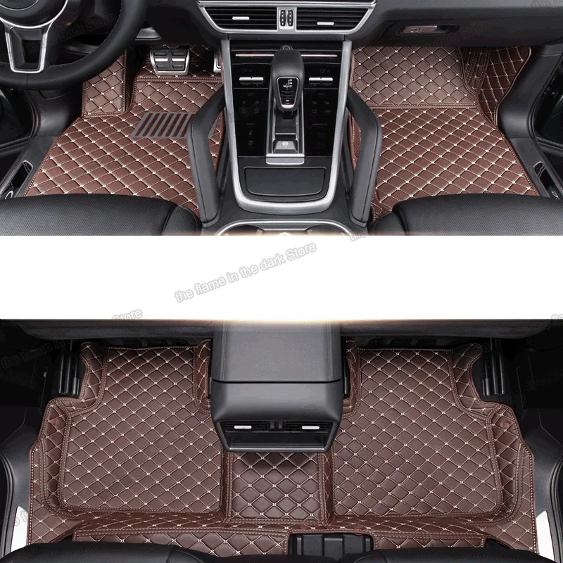 Кожаные автомобильные коврики Lsrtw2017 для Porsche Cayenne 2018 2019 2020 2021 коврик аксессуары