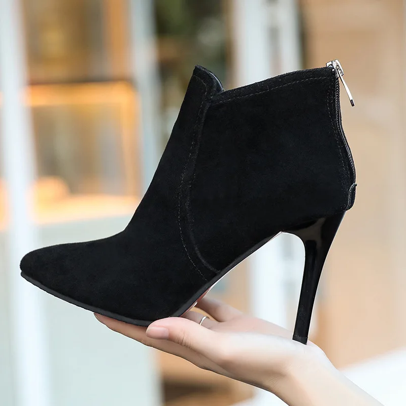 Сезон весна-осень Туфли на высоком каблуке из искусственной кожи тонкие туфли