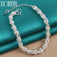 doteffil 925 sterling silver faucet chain bracelet for women man wedding engagement party fashion jewelry