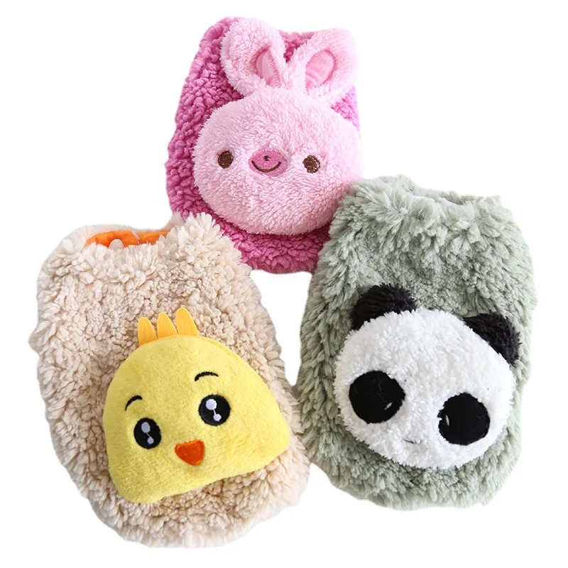 

New Dog Vest Fleece Warm Pet Sweaters Autumn Winter Dog Clothes Cute Cartoon Animal Dog Shirt Puppy Doggie Teddy Corgi Costumes