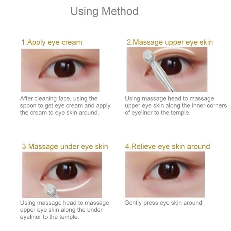 Красота крем для глаз Массажная палочка макияж эссенция ложка косметическая