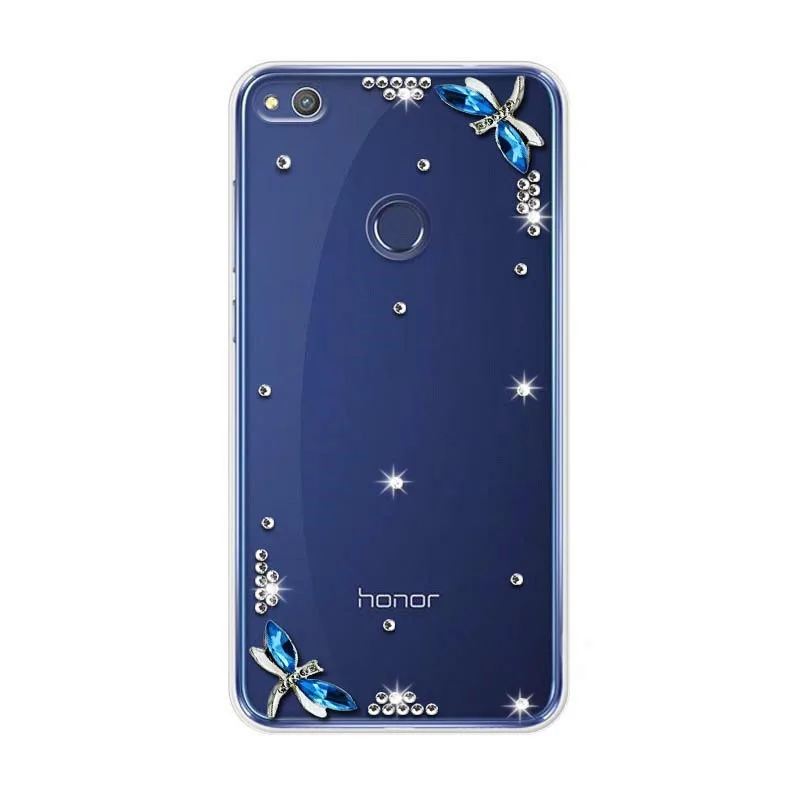 

Soft Silicone Case For Huawei Honor 8 FRD-L19 FRD-L14 Case crystals peacock Phone Case for Huawei Honor 8 Lite PRA-TL10 Fundas