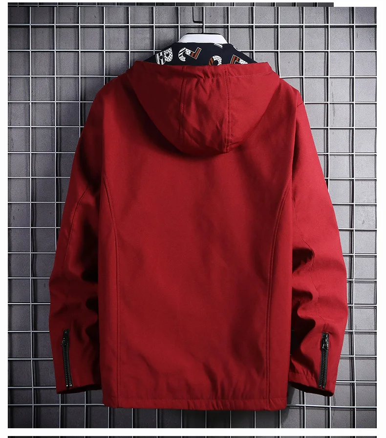 New Jacket Mens Zipper Casual Hooded Jackets Outwear Coat Slim Tops Clothing 9 H9a9d5e05e2004a5ea25f6c23497b5b84a