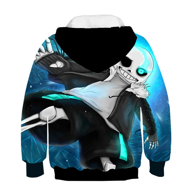 

Cartoon Among Us Skull 3D Printed Hoodies For Kids Anime Children's Funny Long Sleeve Hip Hop Swearshirts Boys Girls Clothing