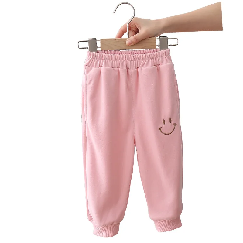 

Baby girls haroun pants the spring and autumn period and the han edition paragraph knit pants can open children's casual pants