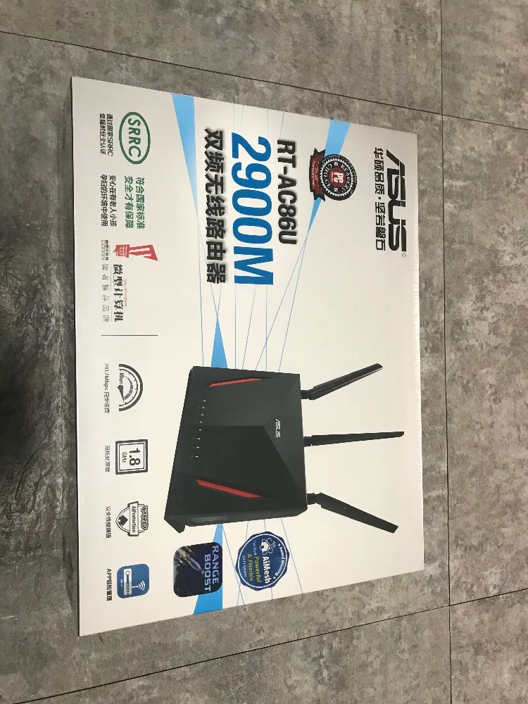 ASUS RT-AC86U AC2900 Топ 5 лучших Беспроводной Wi-Fi маршрутизатор 802.11AC MU-MIMO двухдиапазонный 2,4 ГГц/Wi-Fi 5 ГГц 1600 Мбит/с 4 порт Gigabit