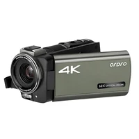 ordro ax60 4k livestream camcorder video camera 12x optical zoom camera 3 5 inch ips lcd video recorder live broadcast