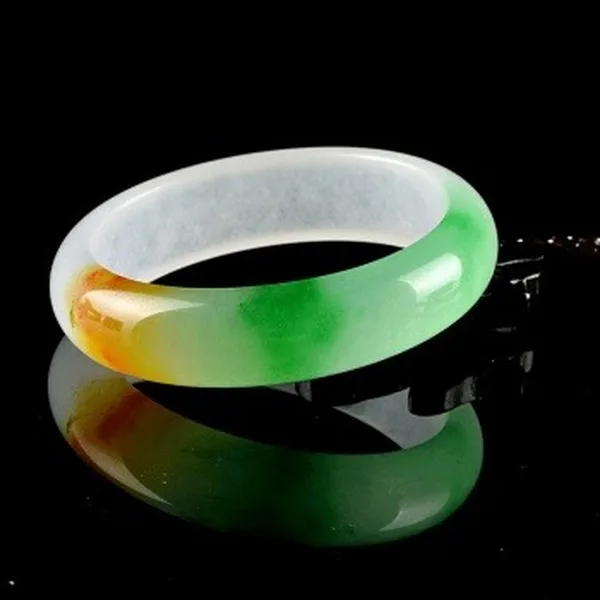 Настоящий натуральный трехцветный нефритовый браслет очаровательные ювелирные