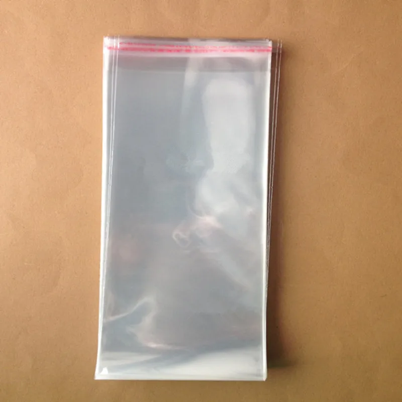 StoBag 500pcs 12*30cm Transparent Self Adhesive Seal Plastic Bags Sealing OPP Jewelry Gift Packaging Bag wallet Long | Дом и сад