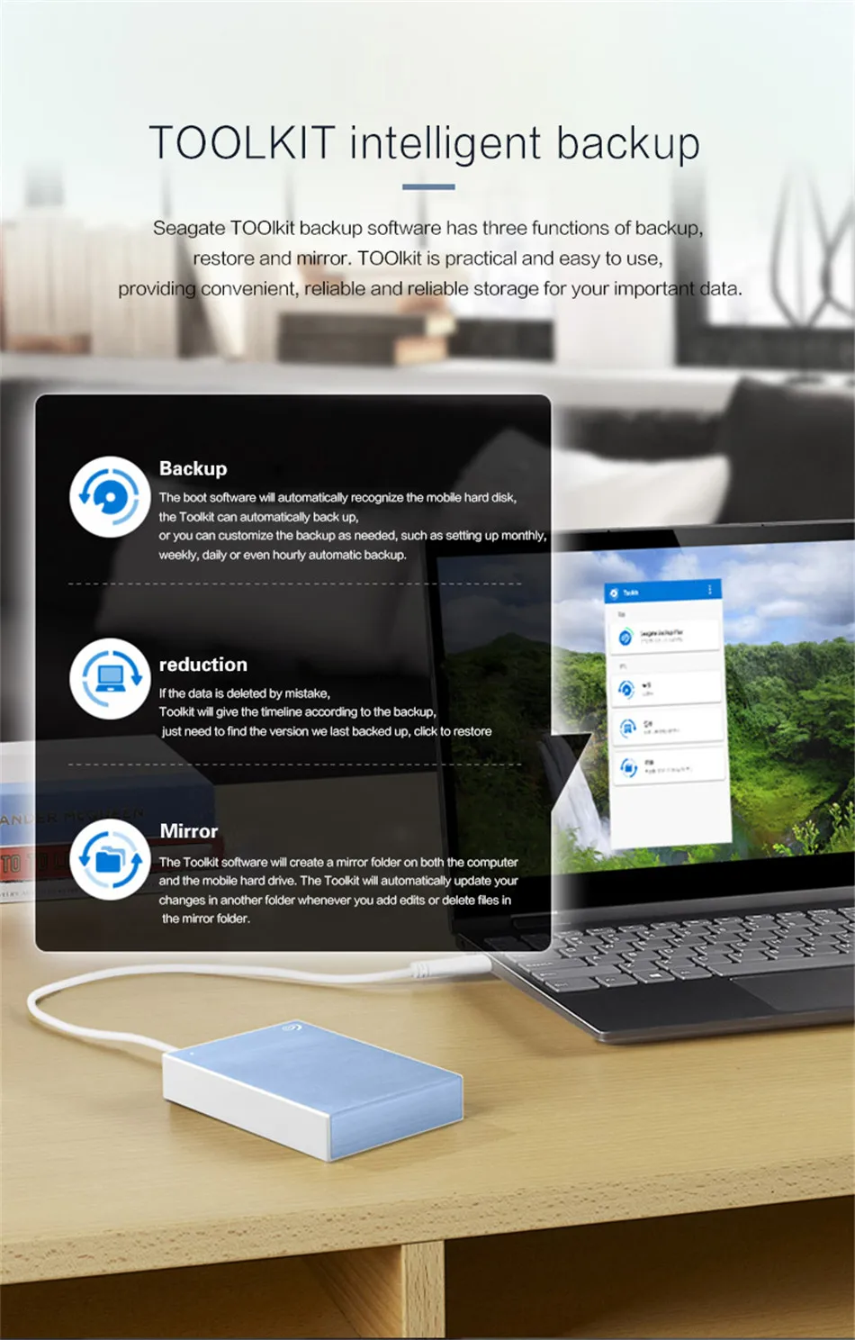 Внешний жесткий диск Seagate Backup Plus 2," портативный HDD 5400rmp 1 ТБ 2 ТБ 4T USB 3,0 внешний жесткий диск disco duro externo