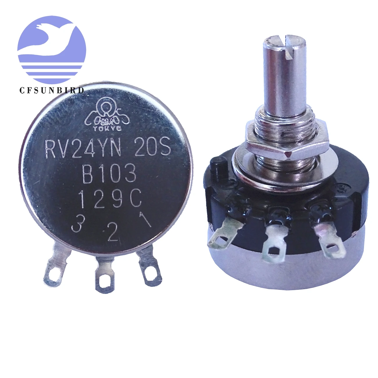 1 шт. RV24YN20S B201 B501 B102 B202 B502 B103 B203 B503 B104 B204 B254 B504 B105 500 Ом 10K 20K 50K 100K 200K