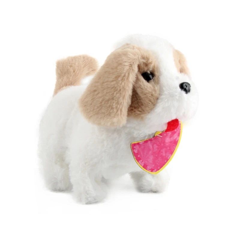 Электрическая Интерактивная Собака Электронный плюшевый щенок ходящий лай Тедди Робот Игрушки Детские подарки на день рождения от AliExpress RU&CIS NEW