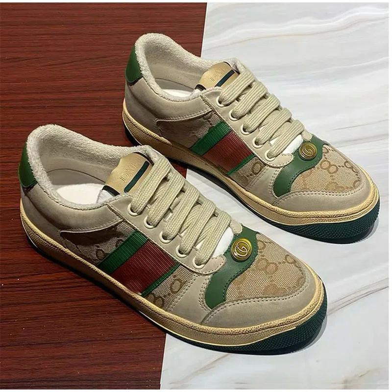 

Кроссовки женские на плоской подошве, роскошные брендовые, Вулканизированная подошва, Повседневная дышащая обувь