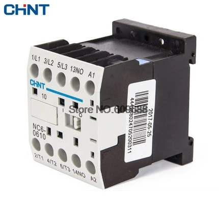 

Контактор переменного тока CHNT Electrical CJX2 LC1 NC1-1210 Ac220V связи 220V 380V 110V Контактор Din Rail Mount CHINT