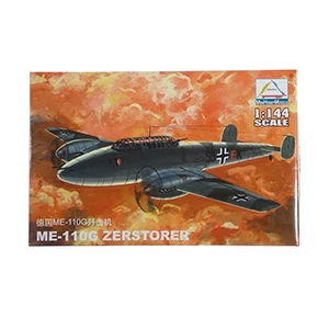 1/144 Масштаб Мини-модели 4d пластиковый сборный Самолет Модель Набор 27 видов бойцов на выбор детские сборные игрушки - Цвет: German ME-110G