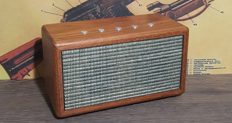 Iwistao 2x20 Вт Bluetooth динамик 4,1 ручной работы винтажное цельное Вишневое дерево AUX CSR8635