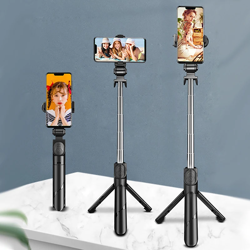 Roreta 2021 Новый Беспроводной Selfie палку штатив складной кронштейн монопод с