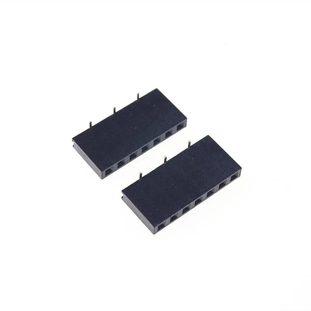 100 шт. 2 54 мм 0 &quotшаг 1x7P 7-контактный разъем PCB гнездовой Однорядный поверхностное