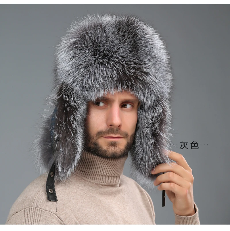 2019 Fox Fur Hat Woman Winter Bomber Hat Ear Protection Tassel Korean Version Warm Raccoon Fur Hat