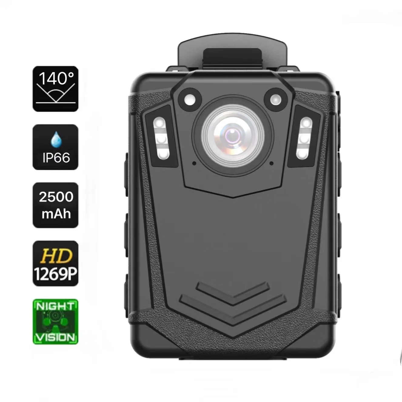 Sharpwitness Night Vision FHD 1080P Body Wearable Camera Portable Video and Audio Recorder Used by Police and Security Guardian