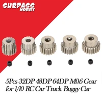 surpass hobby 5pcs 32dp 48dp 64dp m0 6 3 175mm metal aluminium pinion motor gear set 12t 50t for 110 rc car truck buggy car