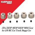 SURPASS HOBBY 5 шт. 32DP 48DP 64DP M0.6 3,175 мм комплект металлических алюминиевых шестерен мотора 12T-50T для 110 радиоуправляемого автомобиля грузовика багги АВТОМОБИЛЯ
