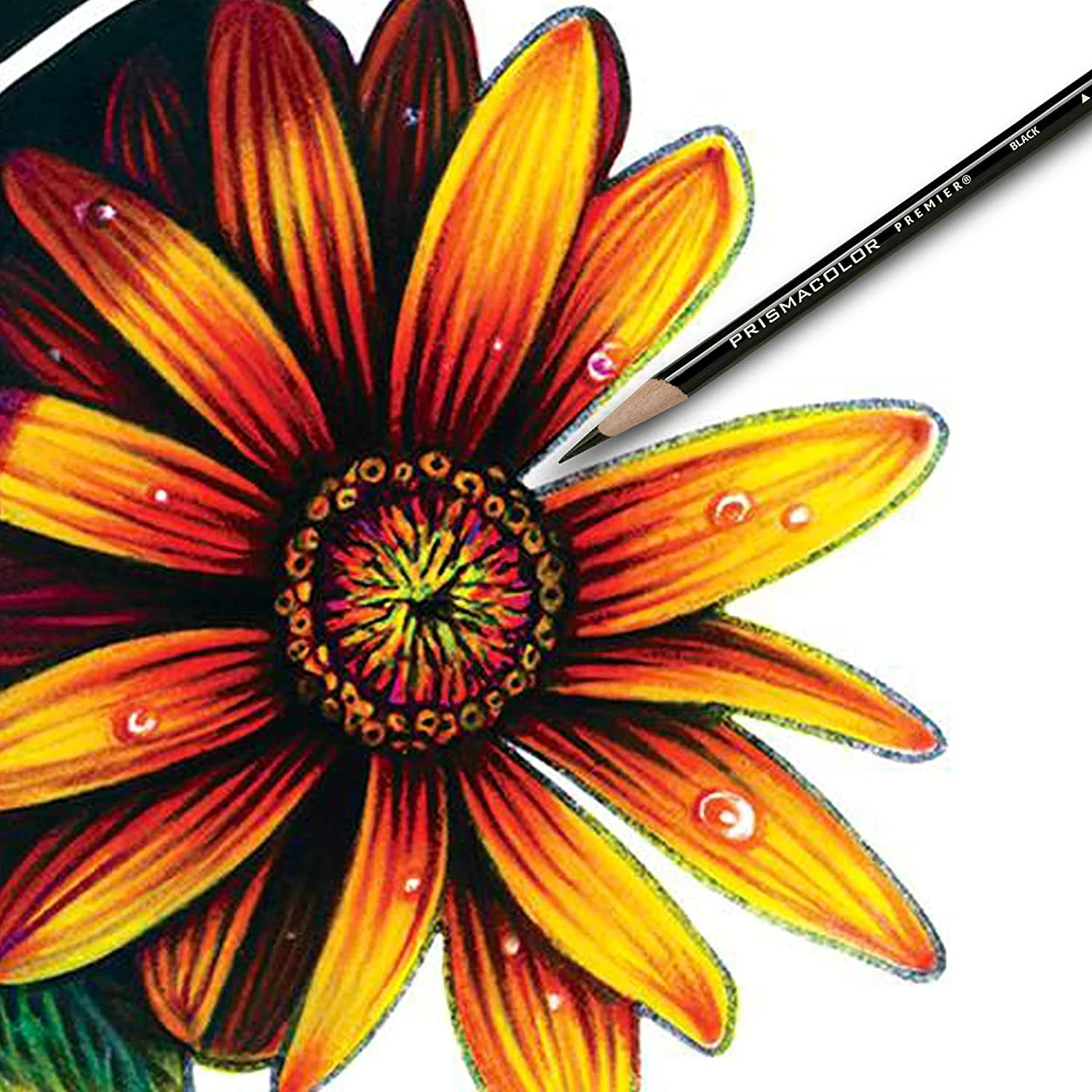 Цветной карандаш Prismacolor черный белый цвет кожи профессиональная подсветка