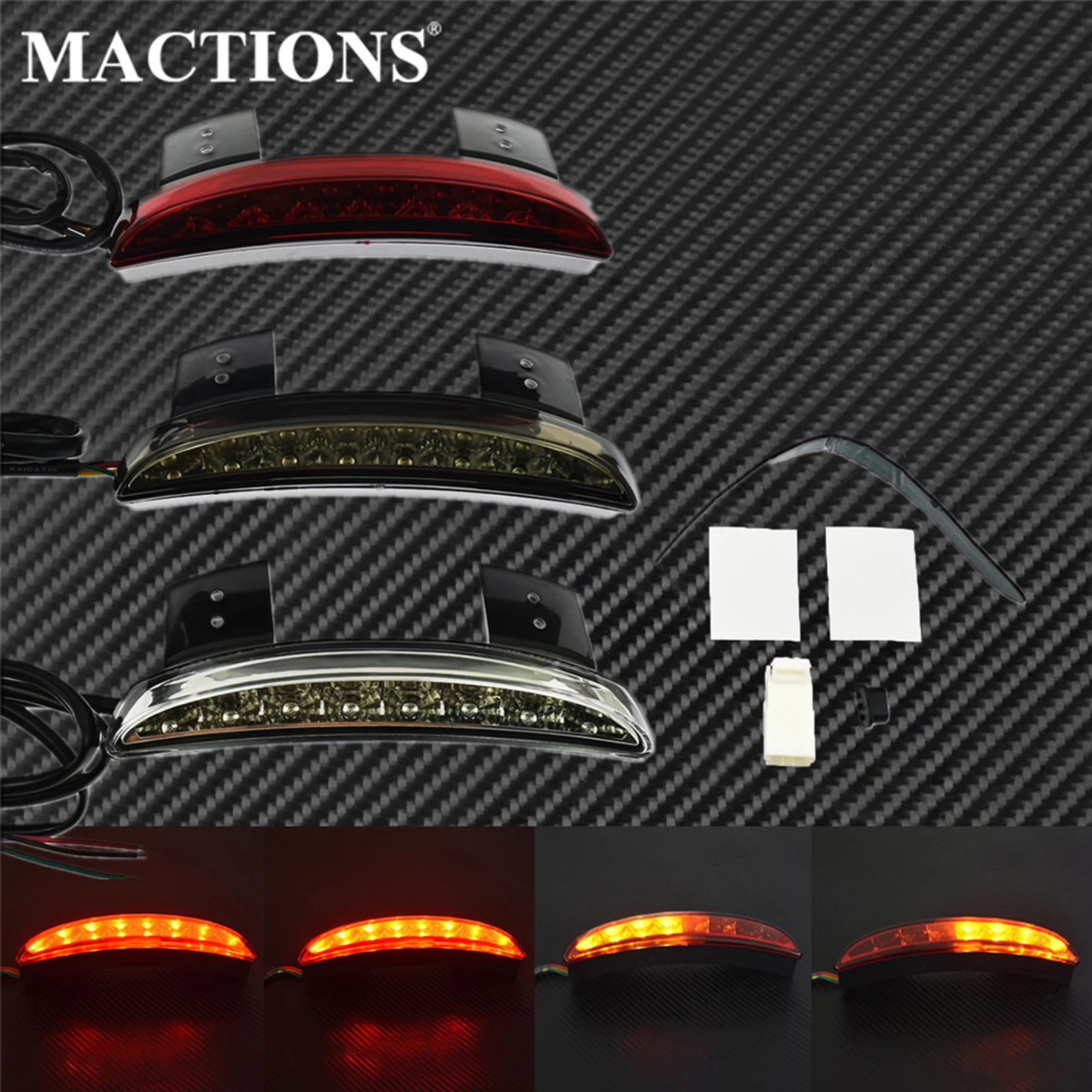 Мотоциклетный задний светильник лампы рубленое крыло светодиодный фонарь для