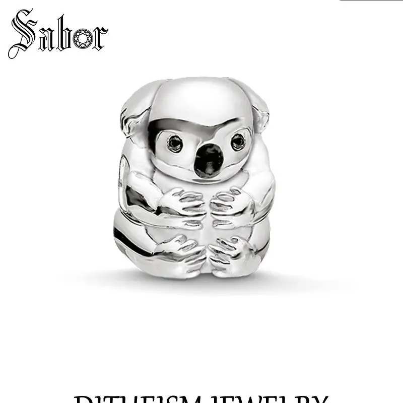 Аксессуары сделай сам бусины коала 2020 Новые серебряные ювелирные изделия