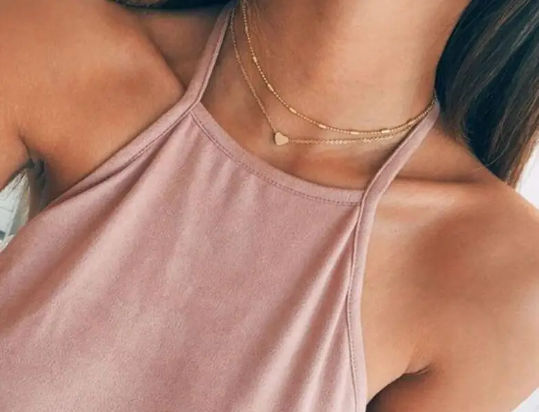 Подвеска в форме полумесяца сердце ожерелье золотое Серебро Цвет точка с Луной