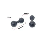 15mm to 17mm double ball mount adapter dual ball head for gopro action camera smartphone gps bracket converter