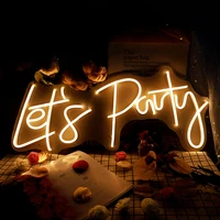 1Set Custom LED Lets Party Letter Lamp Neon Light Signs Bar Pub Decoration Party Lights For Room Christmas Happy birthday Decor