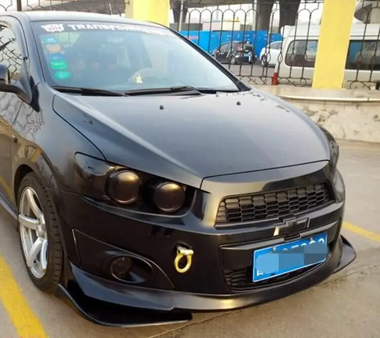 Универсальный матовый черный комплект FRP для переднего бампера разделитель губ