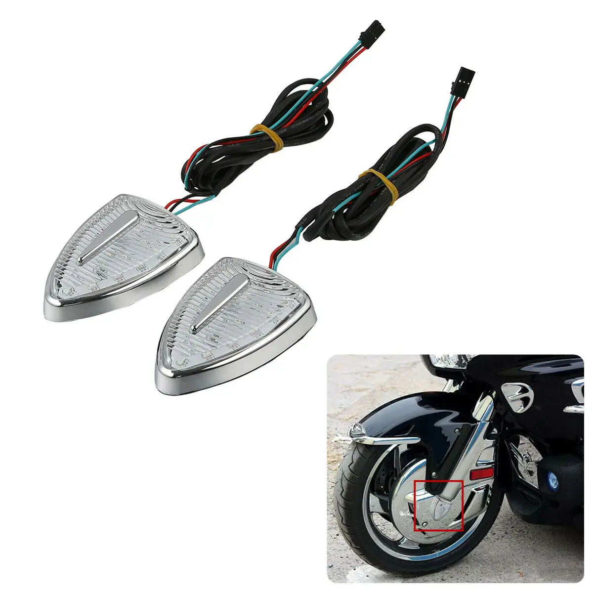 Левое и правое освещение мотоцикла дымчатые/прозрачные линзы для Honda Gold Wing GL1800 2012