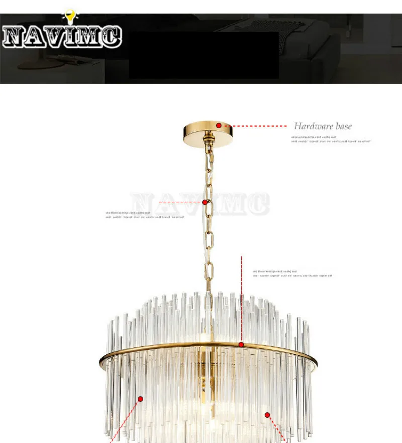 Современный Led k9 Хрустальная люстра для столовой ресторана Холла отеля креативный светильник