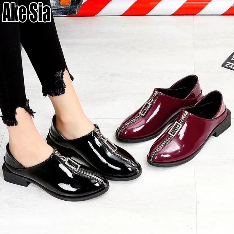 Осенне зимний стиль Женская мода девушки женщины Повседневное лакированные