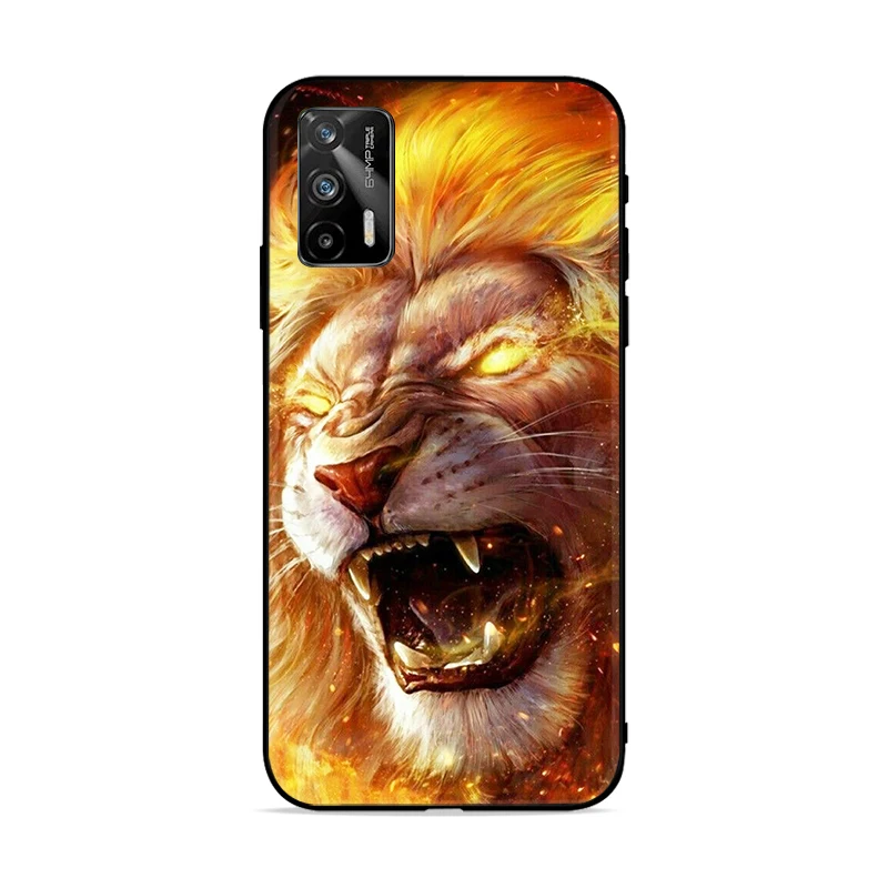 

Phone Case For OPP Realme GT Neo GT 5G For GT Realme GT 5G Animal Lions Back Cover Coque Soft TPU Cases
