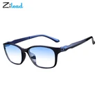 Очки Zilead с защитой от сисветильник TR90 для чтения, ультралегкие пресбиопические модные с большой оправой для снятия усталости глаз, от + 1,0 до + 4,0