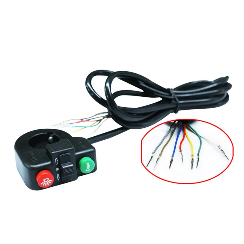 

Electric Bicycle Scooter Handlebar Horn Turn Signal Headlight Switch Button Tool